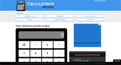 Desktop Screenshot of calculatrice-fr.com