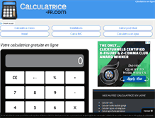 Tablet Screenshot of calculatrice-fr.com